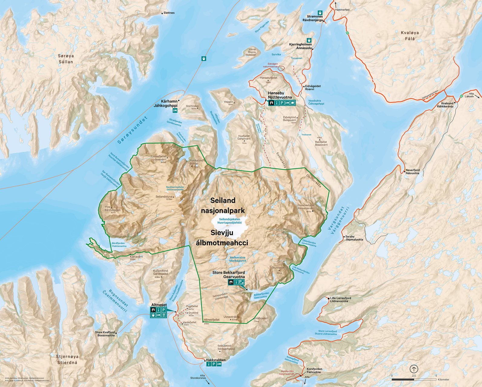 Seiland brosjyrekart